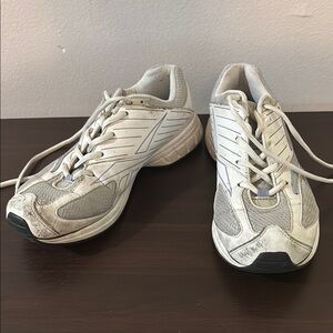 RBX Women’s White and Gray Athletic Sneakers, Good Used Condition, Size 8.5